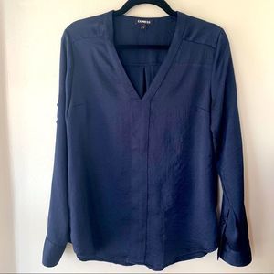 EUC, Navy Blue Express blouse, Size M
